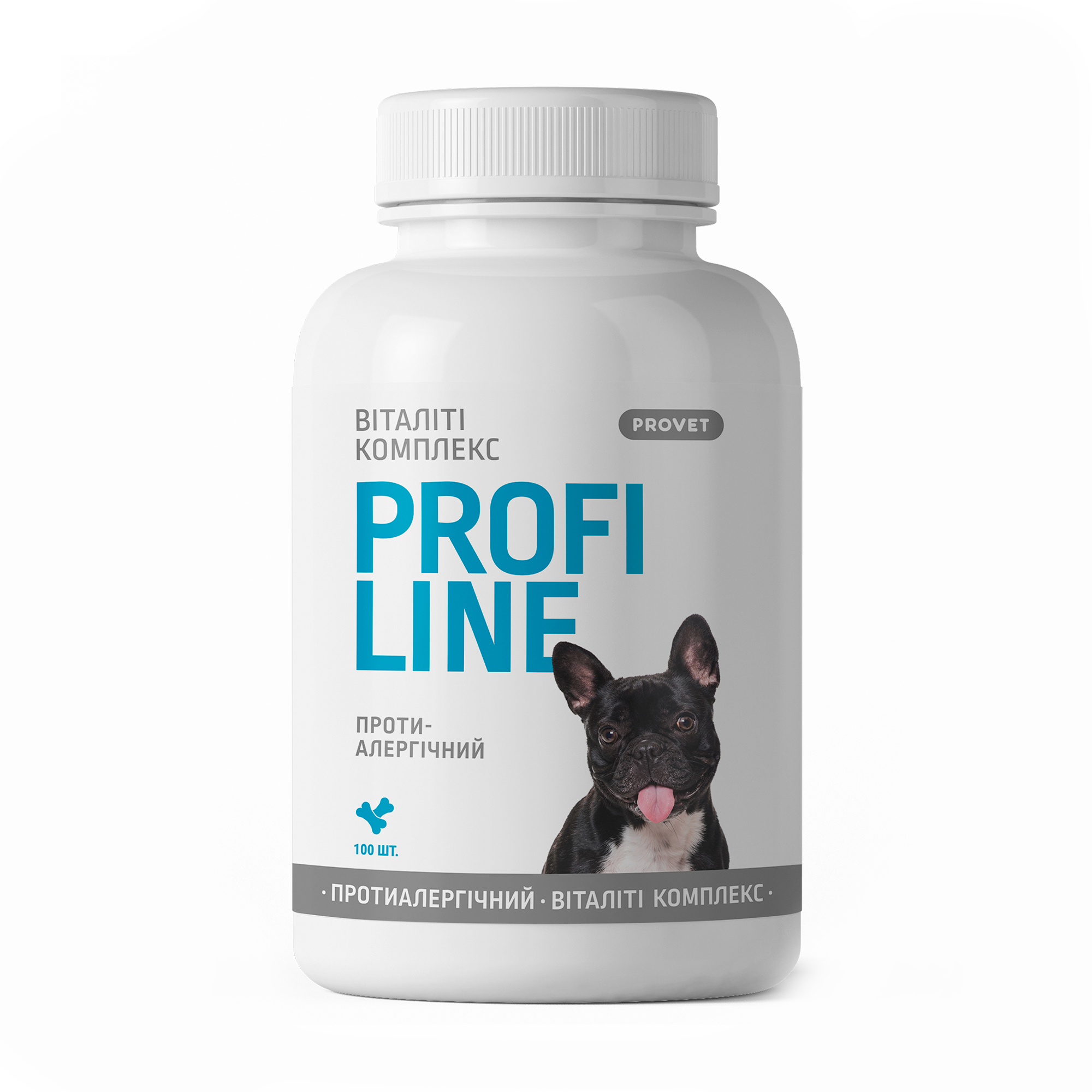 Вітаміни для собак в таблетках ProVET Profiline Віталіті комплекс, протиалергійний, 100 шт